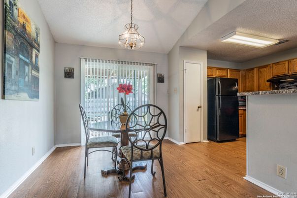 Dining room, Interior, Kitchen, Pendant Lights, Wood Texture Flooring