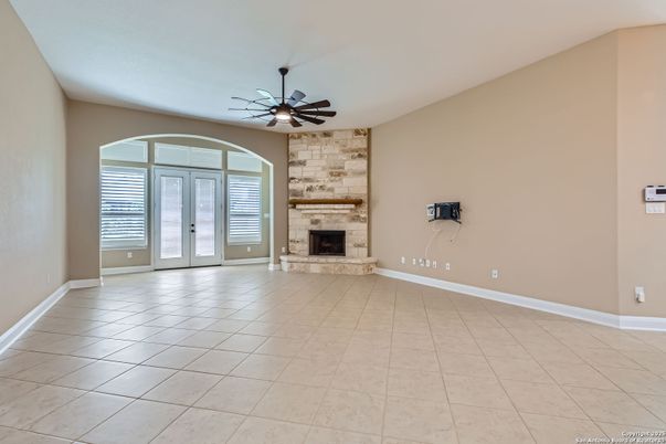 Empty room, Fireplace, Interior
