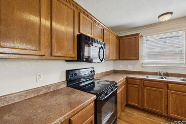 Interior, Kitchen, Wood Texture Flooring