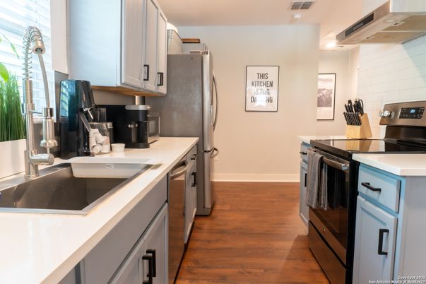 Interior, Kitchen, Wood Texture Flooring