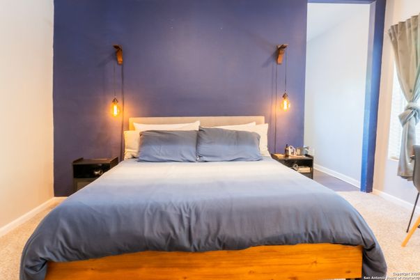 Bedroom, Interior, Pendant Lights