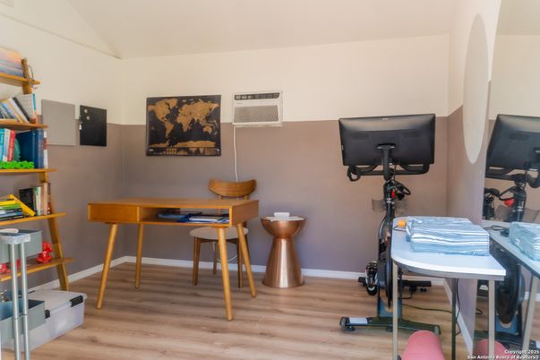 Fitness Equipment, Interior, Wood Texture Flooring