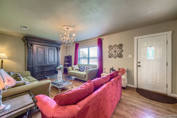 Chandelier, Interior, Living room, Wood Texture Flooring