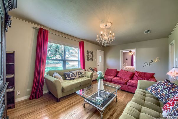 Chandelier, Interior, Living room, Wood Texture Flooring