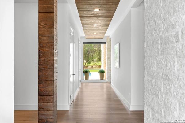 Interior, Recessed Lighting, Wooden Ceilings, Wood Texture Flooring