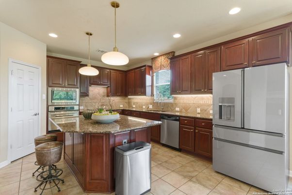 Interior, Kitchen, Pendant Lights, Recessed Lighting, Stainless Steel Appliances