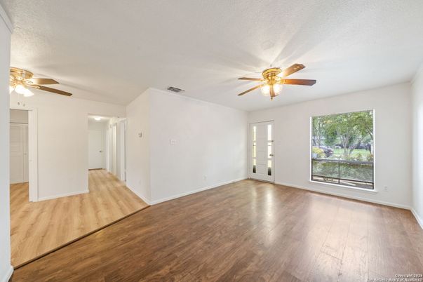 Empty room, Interior, Wood Texture Flooring