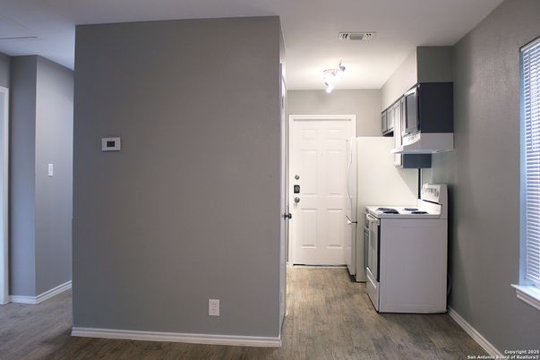 Interior, Washer, Wood Texture Flooring