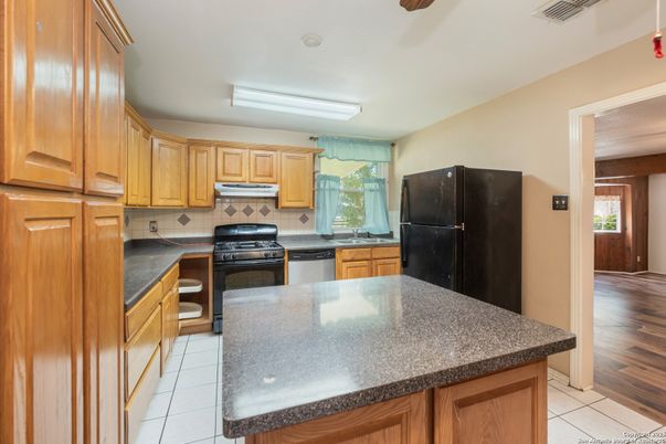 Interior, Kitchen, Wood Texture Flooring