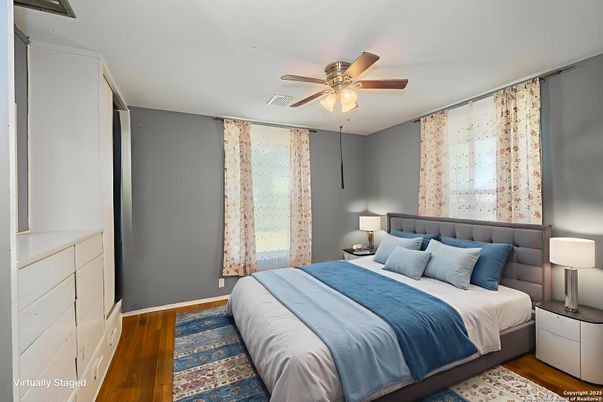 Bedroom, Interior, Wood Texture Flooring