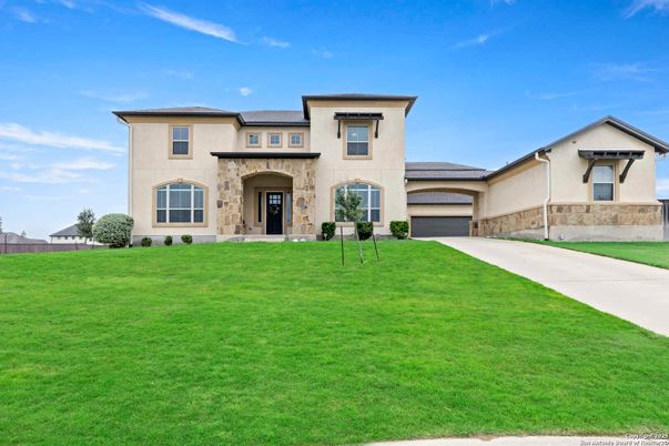Attached, Backyard, Exterior, Facade, Mediterranean