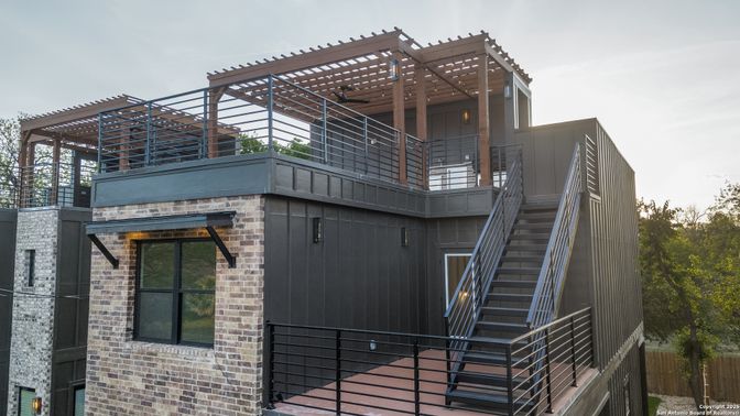 Exterior, Facade, Brick Facade, Modern