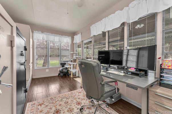 Home Office, Interior, Wood Texture Flooring