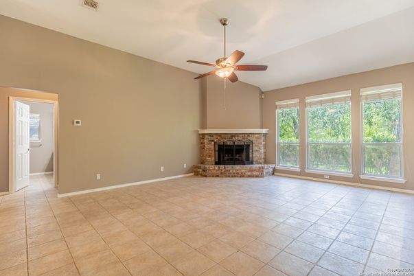 Empty room, Fireplace, Interior