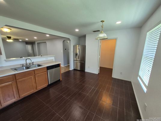 Interior, Kitchen, Pendant Lights, Recessed Lighting, Stainless Steel Appliances
