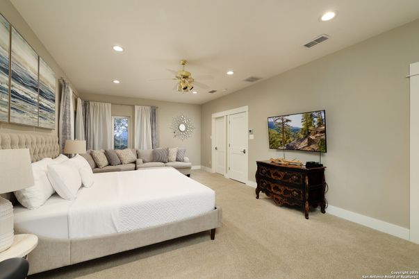 Bedroom, Interior, Recessed Lighting