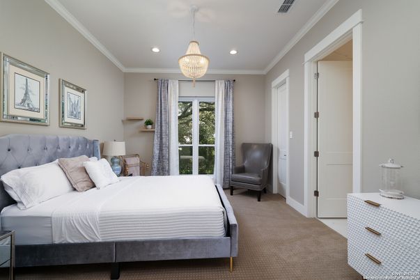 Bedroom, Interior, Pendant Lights, Recessed Lighting