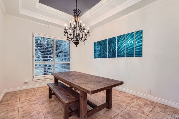 Chandelier, Dining room, Interior