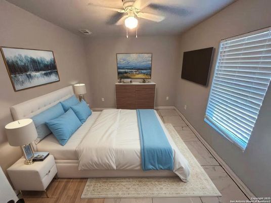 Bedroom, Interior, Marble, Wood Texture Flooring