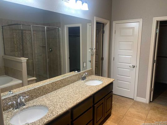 Bathroom, Dual Sink Vanities, Glass Shower, Interior