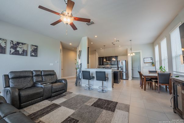 Dining room, Interior, Kitchen, Pendant Lights, Recessed Lighting, Stainless Steel Appliances