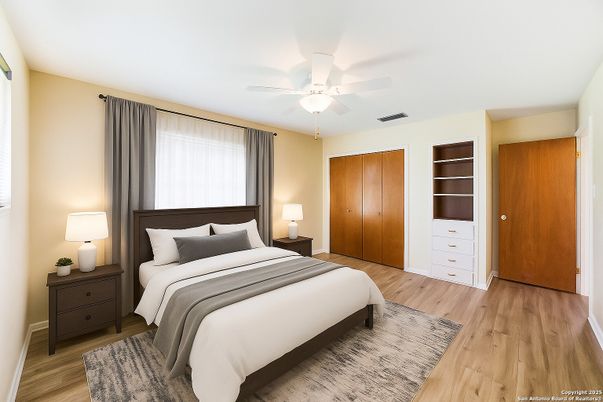 Bedroom, Interior, Wood Texture Flooring