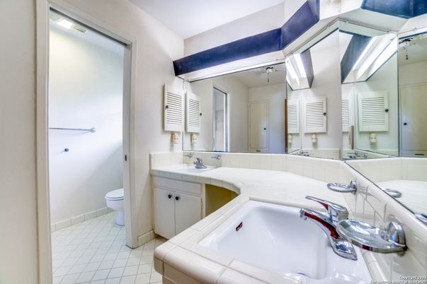 Bathroom, Dual Sink Vanities, Interior, Tile Countertops