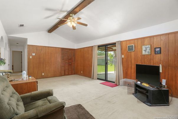 Interior, Living room, Wooden Beams, Wooden Walls