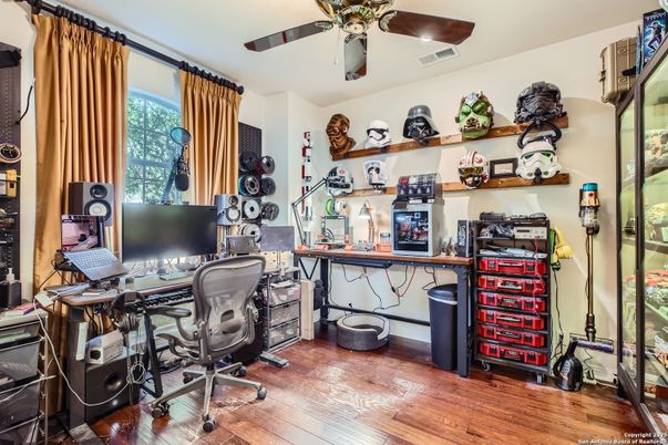 Home Office, Interior, Wood Texture Flooring