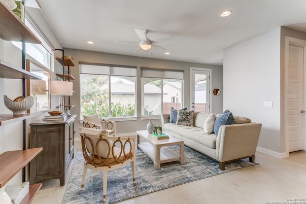 Interior, Living room, Recessed Lighting