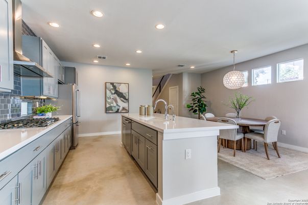Chandelier, Dining room, Interior, Kitchen, Recessed Lighting