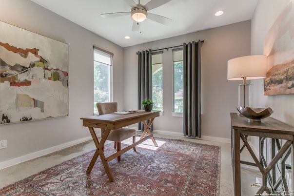 Home Office, Interior, Recessed Lighting