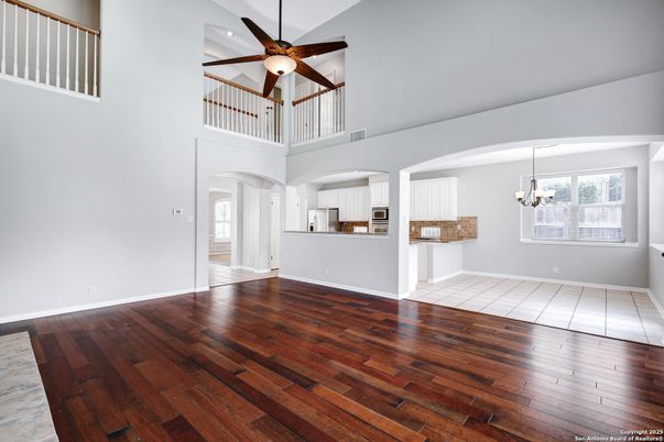 Chandelier, Interior, Kitchen, Pendant Lights, Wood Texture Flooring