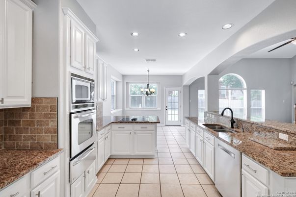 Interior, Kitchen, Pendant Lights, Recessed Lighting, Stainless Steel Appliances