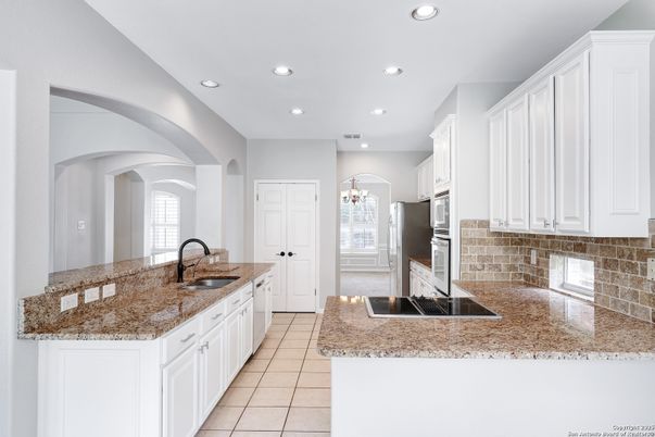 Chandelier, Interior, Kitchen, Recessed Lighting