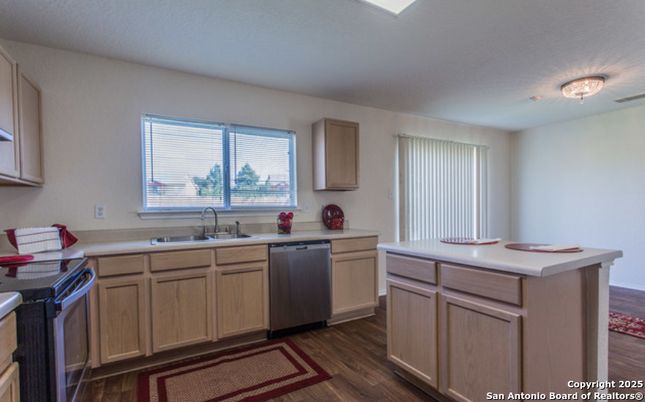 Interior, Kitchen, Wood Texture Flooring