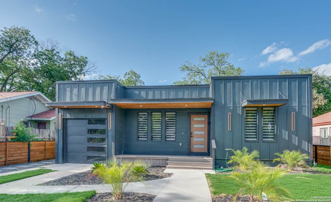 Attached, Exterior, Facade, Modern