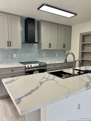 Interior, Kitchen, Wood Texture Flooring