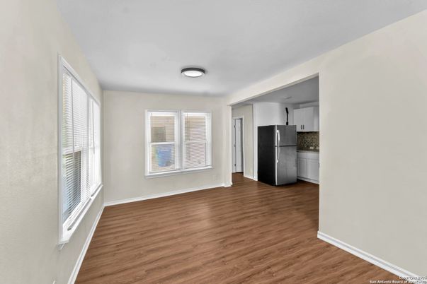 Empty room, Interior, Kitchen, Wood Texture Flooring