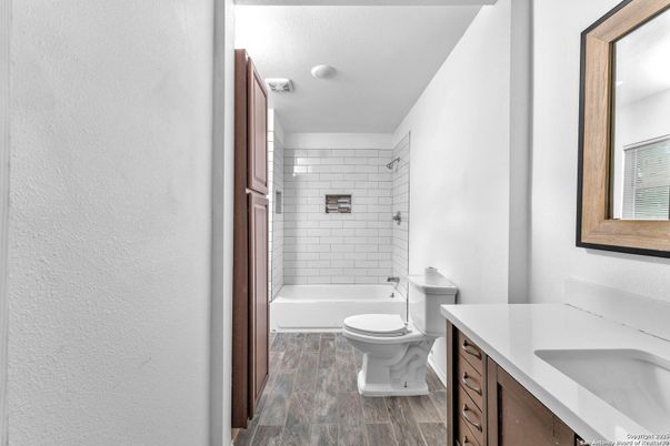 Bathroom, Interior, Wood Texture Flooring