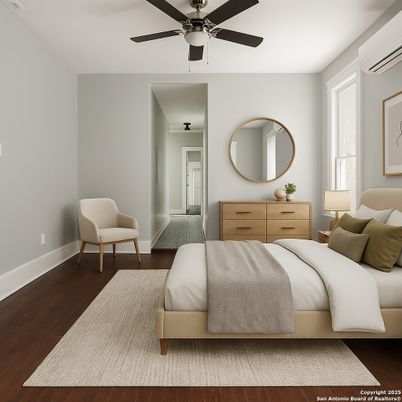 Bedroom, Interior, Wood Texture Flooring