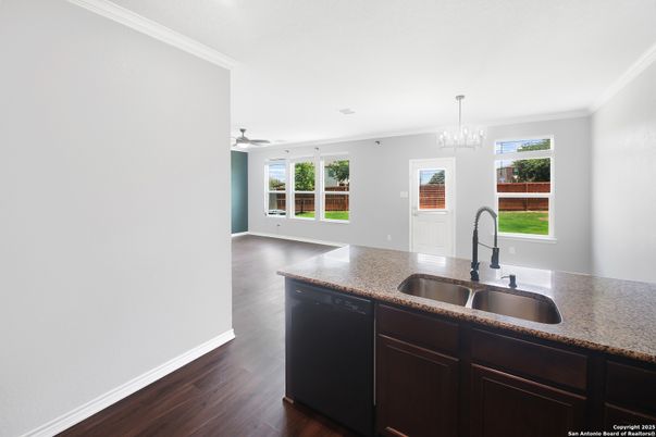 Chandelier, Interior, Kitchen, Wood Texture Flooring