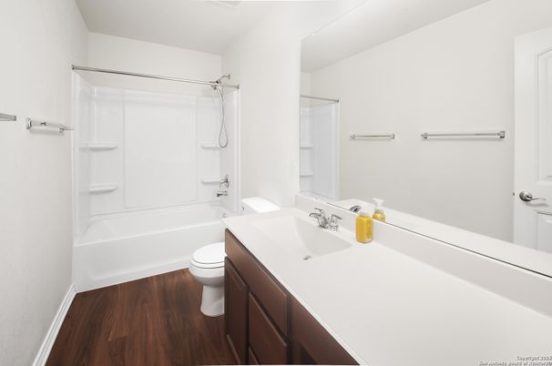 Bathroom, Interior, Wood Texture Flooring