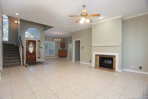Chandelier, Fireplace, Interior, Recessed Lighting