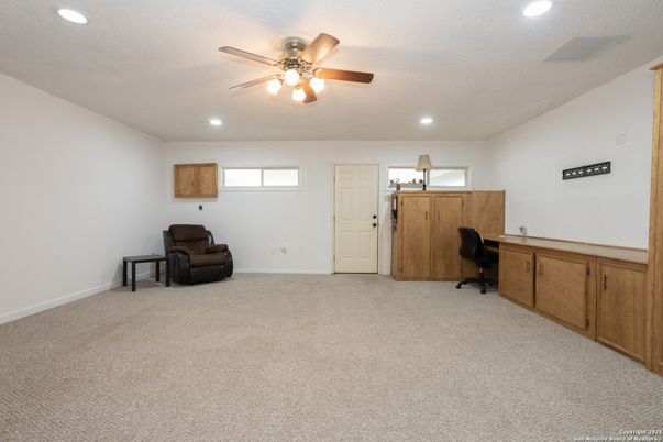 Home Office, Interior, Recessed Lighting