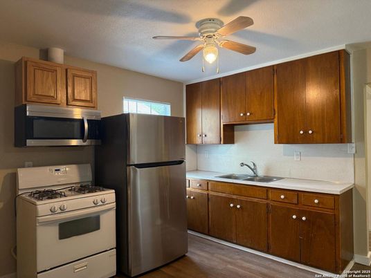 Interior, Kitchen, Wood Texture Flooring