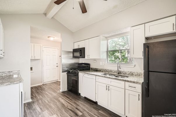 Interior, Kitchen, Wood Texture Flooring