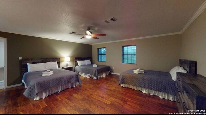 Bedroom, Interior, Wood Texture Flooring