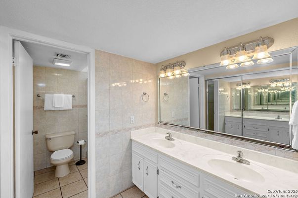 Bathroom, Dual Sink Vanities, Glass Shower, Interior
