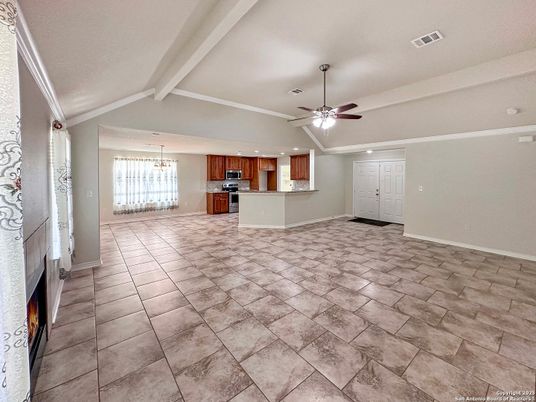 Chandelier, Empty room, Interior, Kitchen, Recessed Lighting